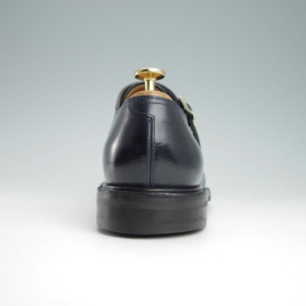 極上★ジョンロブ 6.5E【モデル定価￥243,100-★MORVAL/(水牛)バッファローレザー】0015ラスト/ダブルモンク/紺/メンズ/JOHN LOBB★g023