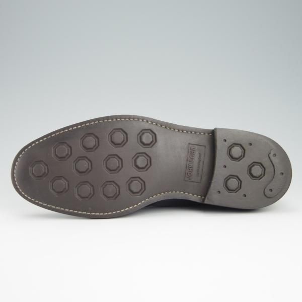 極上★ジョンロブ 6.5E【モデル定価￥243,100-★MORVAL/(水牛)バッファローレザー】0015ラスト/ダブルモンク/紺/メンズ/JOHN LOBB★g023