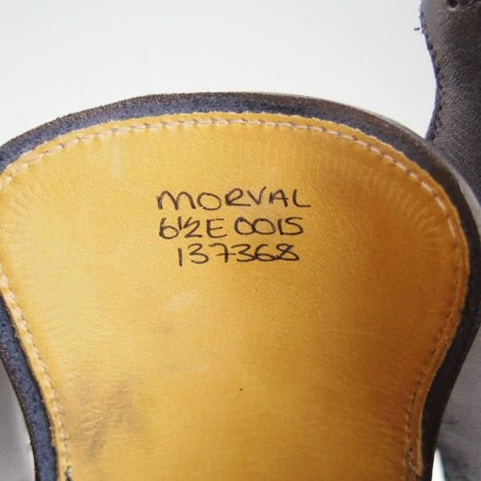 極上★ジョンロブ 6.5E【モデル定価￥243,100-★MORVAL/(水牛)バッファローレザー】0015ラスト/ダブルモンク/紺/メンズ/JOHN LOBB★g023