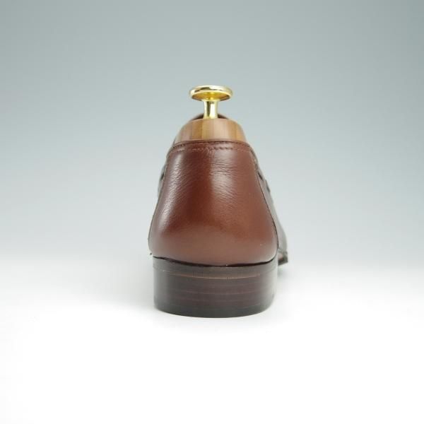 未使用★(伊)タニノクリスチー SIZE 7.5【デッドストック品★タッセルローファー/105843】グレインレザー/茶/メンズ/TANINO CRISCI★g024