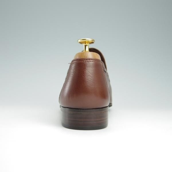 未使用★(伊)タニノクリスチー SIZE 7.5【デッドストック品★タッセルローファー/105843】グレインレザー/茶/メンズ/TANINO CRISCI★g024