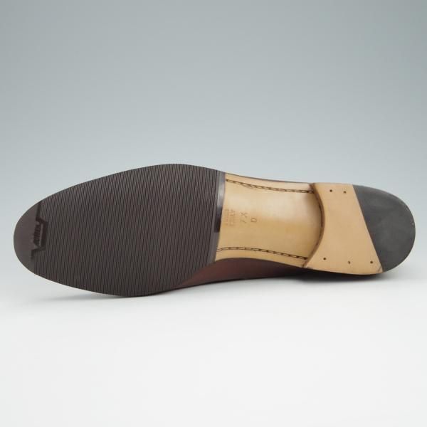 未使用★(伊)タニノクリスチー SIZE 7.5【デッドストック品★タッセルローファー/105843】グレインレザー/茶/メンズ/TANINO CRISCI★g024