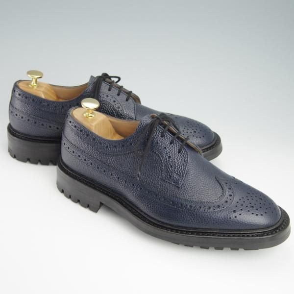 新品★トリッカーズ SIZE 8【モデル定価￥82,500-★コマンドソール仕様/M5164】アーバンリサーチ別注/ロングウイング/紺/Tricker's★g025