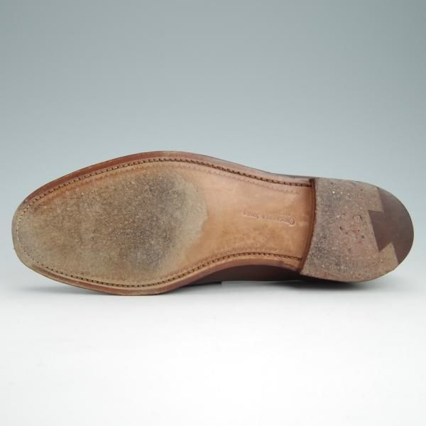 美品★クロケット&ジョーンズ 6.5E【モデル定価￥86,900-★コインローファー/LINCOLN】314ラスト/カーフ/茶/メンズ/Crockett&Jones★g027