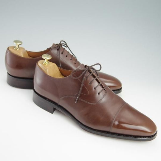 極美品★(スペイン製)YANKO/ヤンコ SIZE 8.5【グッドイヤーウェルテッド製法★ストレートチップ/14168】カーフ/茶/メンズ★g029