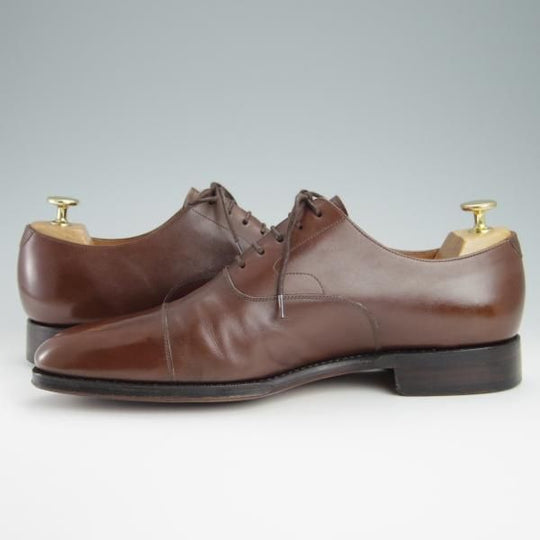 極美品★(スペイン製)YANKO/ヤンコ SIZE 8.5【グッドイヤーウェルテッド製法★ストレートチップ/14168】カーフ/茶/メンズ★g029