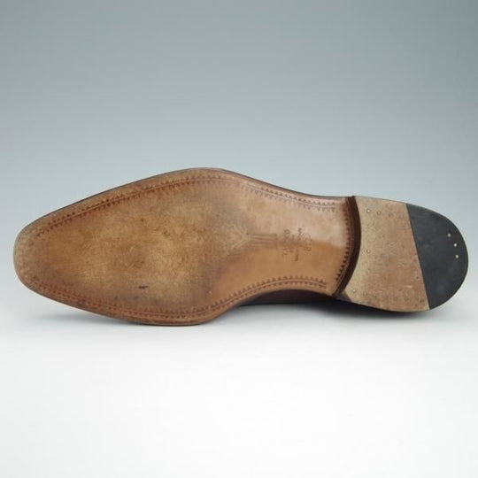 極美品★(スペイン製)YANKO/ヤンコ SIZE 8.5【グッドイヤーウェルテッド製法★ストレートチップ/14168】カーフ/茶/メンズ★g029
