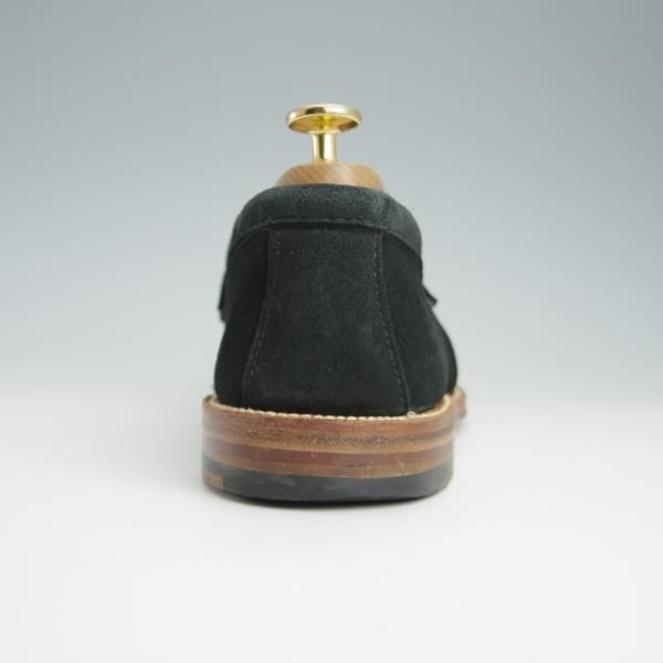 美品★オールデン 9.5D【貴重★ユナイテッドアローズ別注/コインローファー】62447/スエード/紺/UNITED ARROWS/Alden★g031
