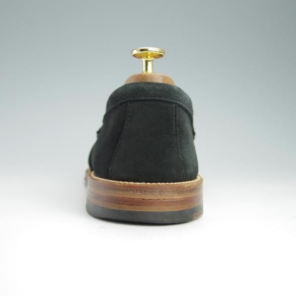 美品★オールデン 9.5D【貴重★ユナイテッドアローズ別注/コインローファー】62447/スエード/紺/UNITED ARROWS/Alden★g031