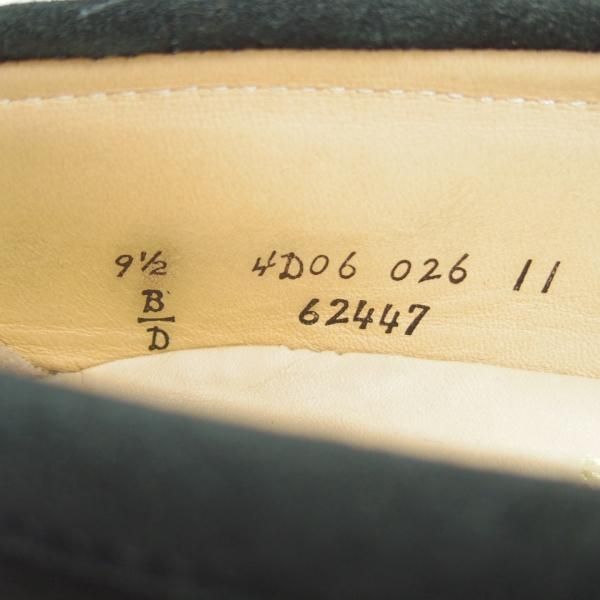 美品★オールデン 9.5D【貴重★ユナイテッドアローズ別注/コインローファー】62447/スエード/紺/UNITED ARROWS/Alden★g031