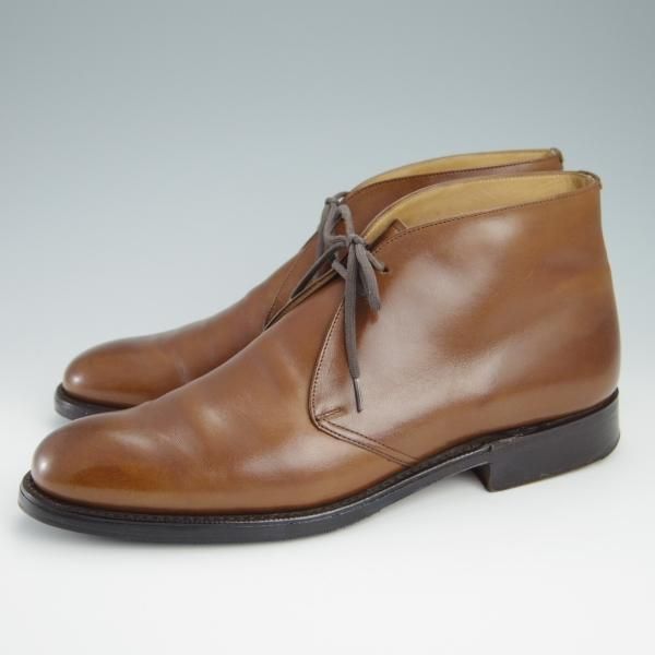 ★チャーチ 65F/UK6.5【貴重★100ラスト/CARLISLE】4都市ロゴ/チャッカブーツ/カーフ/茶/メンズ/Church's★g032