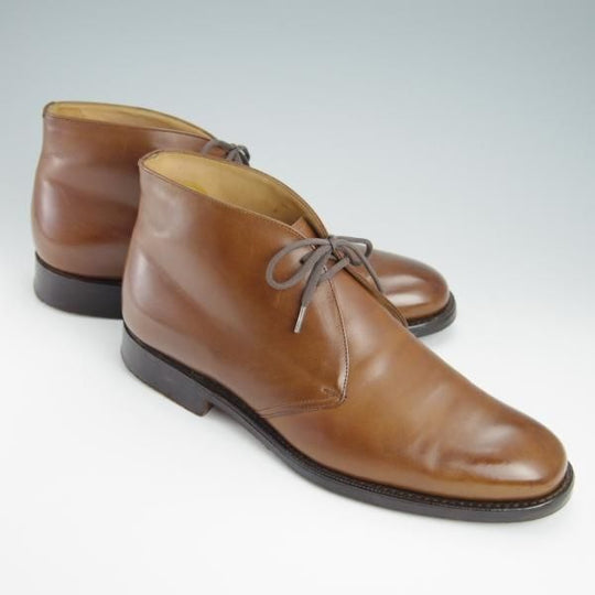 ★チャーチ 65F/UK6.5【貴重★100ラスト/CARLISLE】4都市ロゴ/チャッカブーツ/カーフ/茶/メンズ/Church's★g032