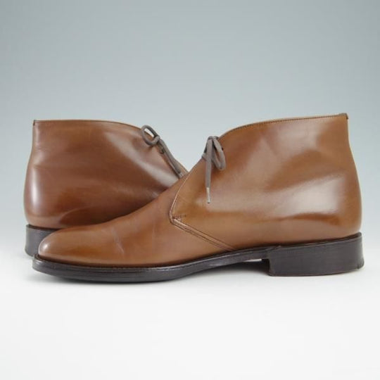 ★チャーチ 65F/UK6.5【貴重★100ラスト/CARLISLE】4都市ロゴ/チャッカブーツ/カーフ/茶/メンズ/Church's★g032