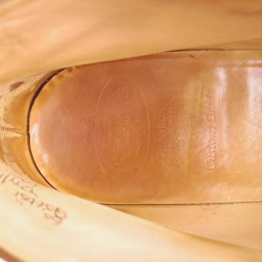 ★チャーチ 65F/UK6.5【貴重★100ラスト/CARLISLE】4都市ロゴ/チャッカブーツ/カーフ/茶/メンズ/Church's★g032