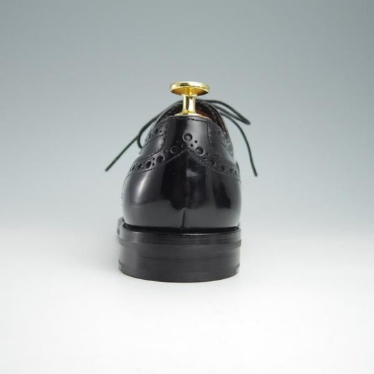 極美品★チャーチ(レディース) SIZE 38【定価￥86,900-★バーウッド/BURWOOD WG】ポリッシュドバインダーカーフ/黒/Church's★g033