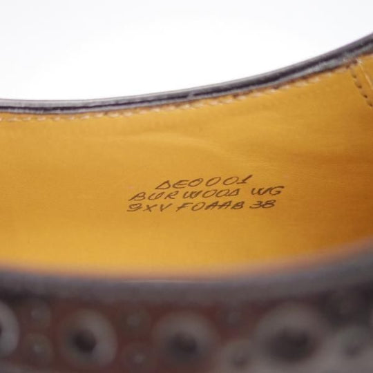 極美品★チャーチ(レディース) SIZE 38【定価￥86,900-★バーウッド/BURWOOD WG】ポリッシュドバインダーカーフ/黒/Church's★g033