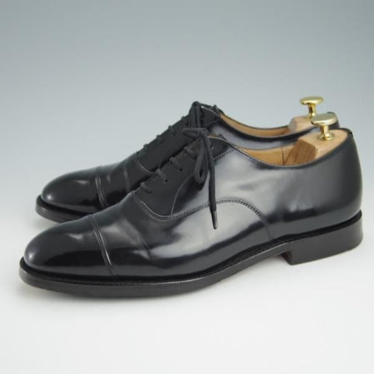 極上★チャーチ 80F/UK8【貴重★73ラスト/ブックバインダーカーフ/コンサル同仕様】4都市ロゴ過渡期/BALMORAL/黒/Church's★g034