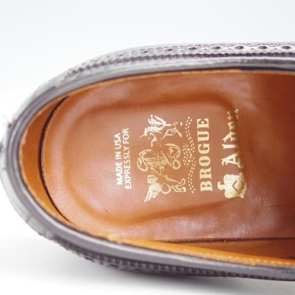 極美品★オールデン 9.5D【BROGUE特注品★コードバン仕様/D9506C(正宗)】トレモントラスト/フルブローグ/黒/Alden★g036