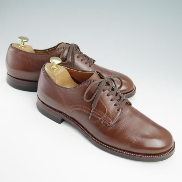 極上★オールデン 7D【定価￥103,400-★ミリタリーラスト/DRESSTERIOR別注】53713/プレーントゥ/カーフ/茶/メンズ/Alden★g039