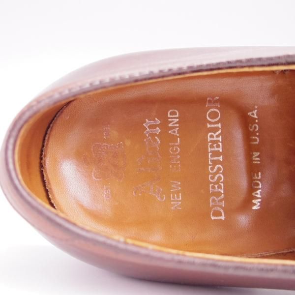 極上★オールデン 7D【定価￥103,400-★ミリタリーラスト/DRESSTERIOR別注】53713/プレーントゥ/カーフ/茶/メンズ/Alden★g039