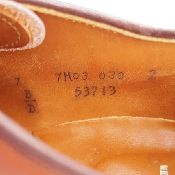 極上★オールデン 7D【定価￥103,400-★ミリタリーラスト/53713】プレーントゥ/カーフ/茶/メンズ/Alden★g040