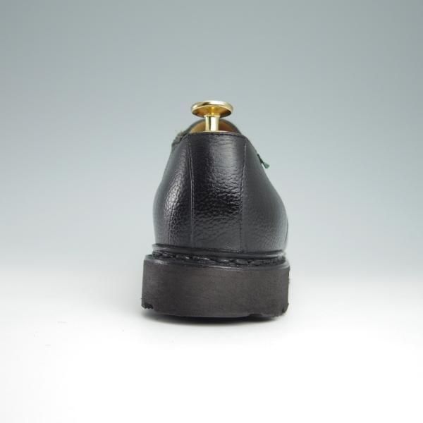 極美品★パラブーツ SIZE 6【貴重★ユナイテッドアローズ別注/SANS】サイドエラスティック/シボ革/黒/UNITED ARROWS/Paraboot★g041