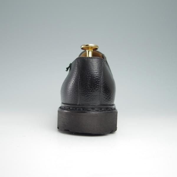 極美品★パラブーツ SIZE 6【貴重★ユナイテッドアローズ別注/SANS】サイドエラスティック/シボ革/黒/UNITED ARROWS/Paraboot★g041