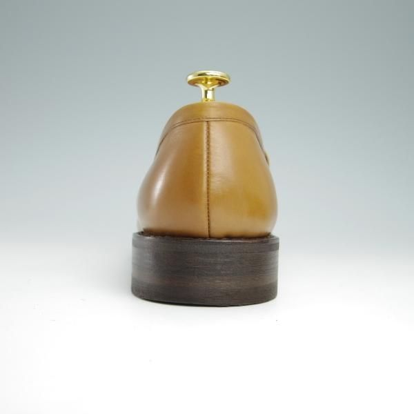 極美品★パラブーツ SIZE 8.5【モデル定価￥77,000-★ADONIS/コインローファー】ギャラクシーソール/カーフ/薄茶/メンズ/Paraboot★g042