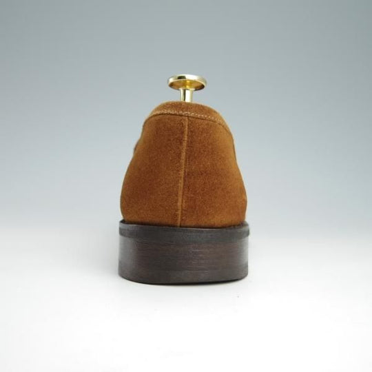 極上★パラブーツ SIZE 6.5【モデル定価￥77,000-★DAX/コインローファー】ダックス/ギャラクシーソール/スエード/茶/Paraboot★g043