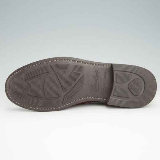 極上★パラブーツ SIZE 6.5【モデル定価￥77,000-★DAX/コインローファー】ダックス/ギャラクシーソール/スエード/茶/Paraboot★g043