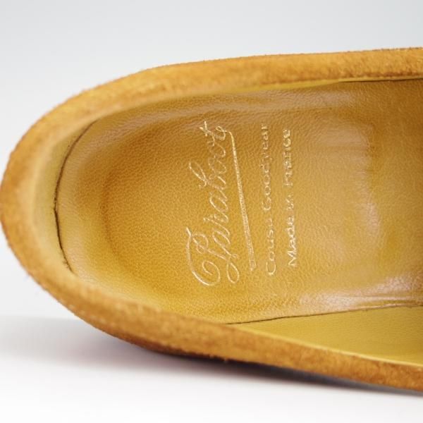 極上★パラブーツ SIZE 6.5【モデル定価￥77,000-★DAX/コインローファー】ダックス/ギャラクシーソール/スエード/茶/Paraboot★g043