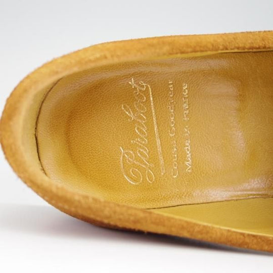 極上★パラブーツ SIZE 6.5【モデル定価￥77,000-★DAX/コインローファー】ダックス/ギャラクシーソール/スエード/茶/Paraboot★g043