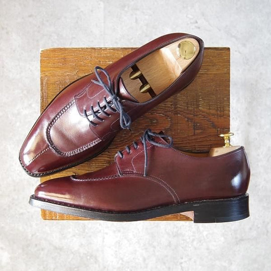 美品★ジョンロブ 7E【高額★スキンステッチ仕様/8896ラスト/BORDER】ボーダー/Uチップ/カーフ/赤茶/メンズ/JOHN LOBB★g045