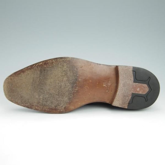 美品★ジョンロブ 7E【高額★スキンステッチ仕様/8896ラスト/BORDER】ボーダー/Uチップ/カーフ/赤茶/メンズ/JOHN LOBB★g045