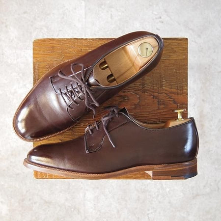 極上★トリッカーズ SIZE 8【モデル定価￥85,800-★アーバンリサーチ別注/ROBERT】M3616/プレーントゥ/カーフ/濃茶/Tricker's★g048
