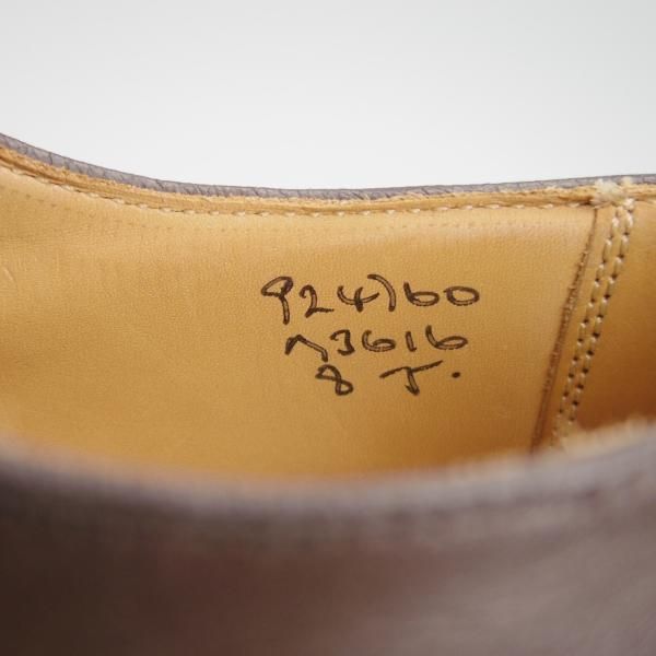 極上★トリッカーズ SIZE 8【モデル定価￥85,800-★アーバンリサーチ別注/ROBERT】M3616/プレーントゥ/カーフ/濃茶/Tricker's★g048