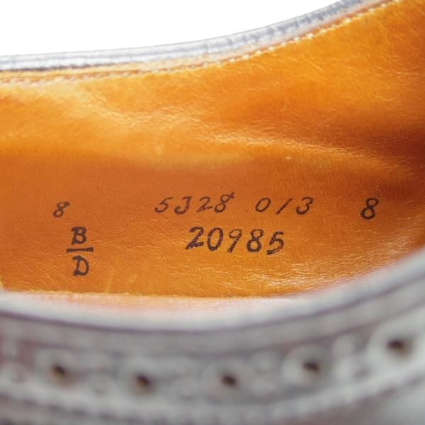 ★オールデン 8D【コードバン仕様★(ハワイ)Leather Soul別注/20985】フルブローグ/黒/レザーソウル/Alden★g050
