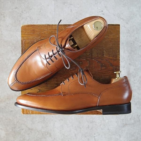 未使用★ユニオンインペリアル SIZE 8【定価￥39,600-★Uチップ/U2003】(仏)アノネイ社/ベガノカーフ/茶/メンズ/Union Imperial★g051