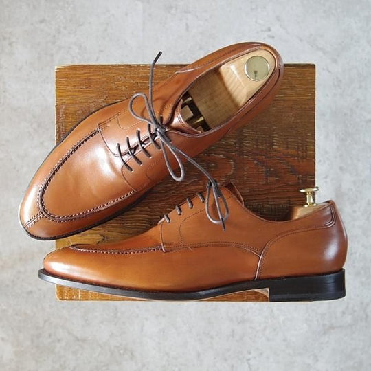 未使用★ユニオンインペリアル SIZE 8【定価￥39,600-★Uチップ/U2003】(仏)アノネイ社/ベガノカーフ/茶/メンズ/Union Imperial★g051