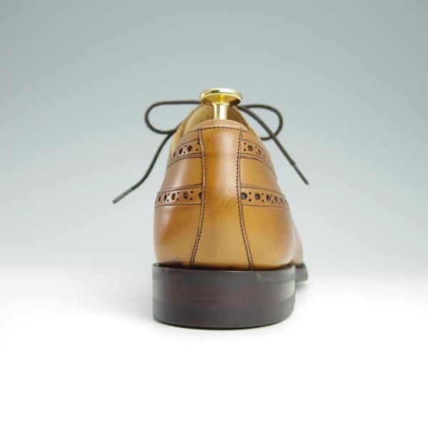 未使用★(英)BARKER/バーカー 7.5G【ダイナイトソール仕様★ロングウイング/399027】カーフ/薄茶/メンズ★g052