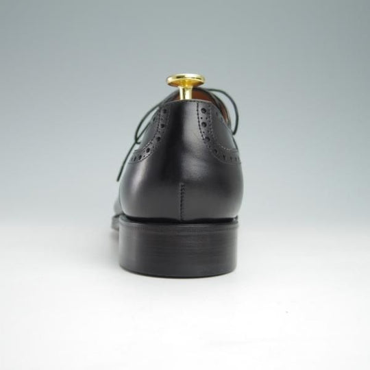 未使用★(スペイン製)YANKO/ヤンコ SIZE 7.5【グッドイヤーウェルテッド製法★セミブローグ/14692】カーフ/黒/メンズ★g053