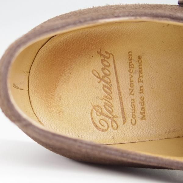 極上★パラブーツ SIZE 7.5【定価￥74,800-★ウィリアム/WILLIAM】マルシェソール/ダブルモンク/スエード/濃茶/メンズ/Paraboot★g055