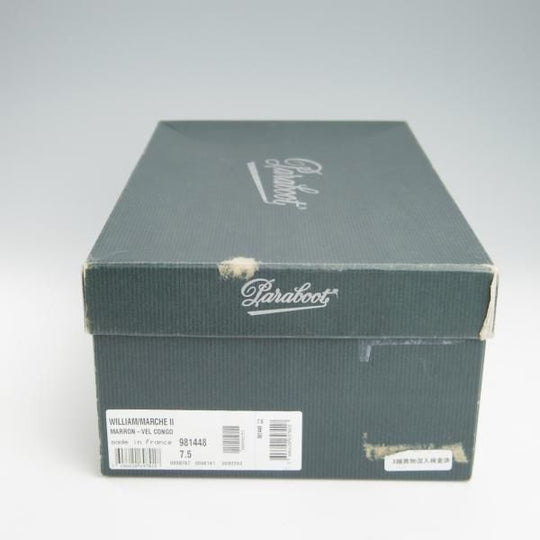 極上★パラブーツ SIZE 7.5【定価￥74,800-★ウィリアム/WILLIAM】マルシェソール/ダブルモンク/スエード/濃茶/メンズ/Paraboot★g055