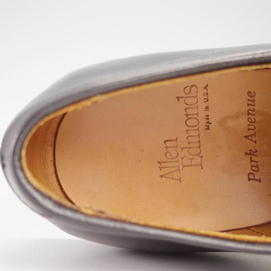 極上★(米)アレンエドモンズ 9.5D【定価￥75,900-★パークアベニュー/Park Avenue】ストレートチップ/黒/メンズ/ALLEN EDMONDS★g056
