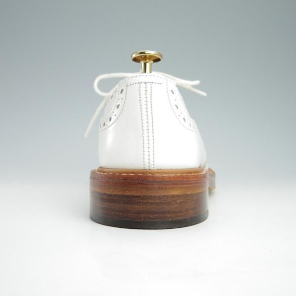 極美品★トリッカーズ SIZE 7.5【バートン同系モデル★カントリーシューズ/M6518】カーフ/白/フルブローグ/短靴/メンズ/Tricker's★g057