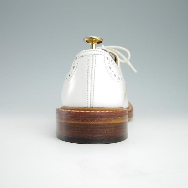 極美品★トリッカーズ SIZE 7.5【バートン同系モデル★カントリーシューズ/M6518】カーフ/白/フルブローグ/短靴/メンズ/Tricker's★g057