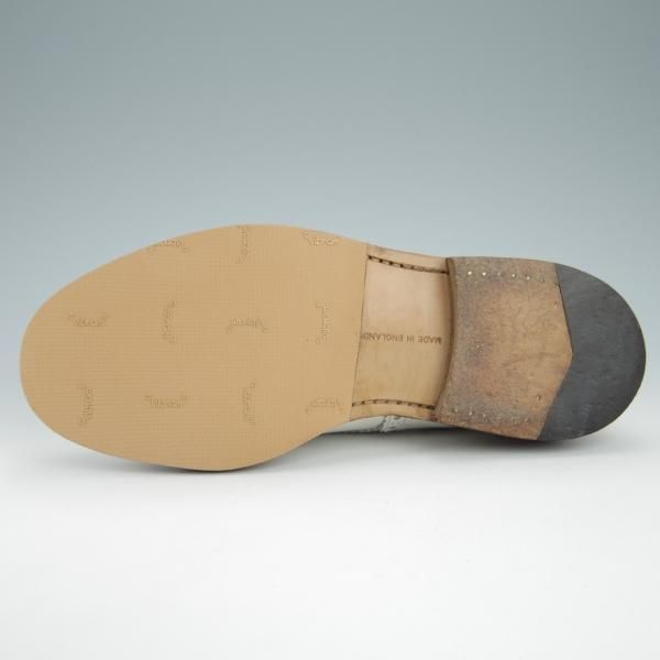極美品★トリッカーズ SIZE 7.5【バートン同系モデル★カントリーシューズ/M6518】カーフ/白/フルブローグ/短靴/メンズ/Tricker's★g057