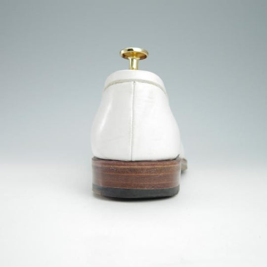 極上★(スペイン製)CARMINA/カルミナ SIZE 6.5【グッドイヤーウェルテッド製法★コインローファー/80142】カーフ/白/メンズ★g058