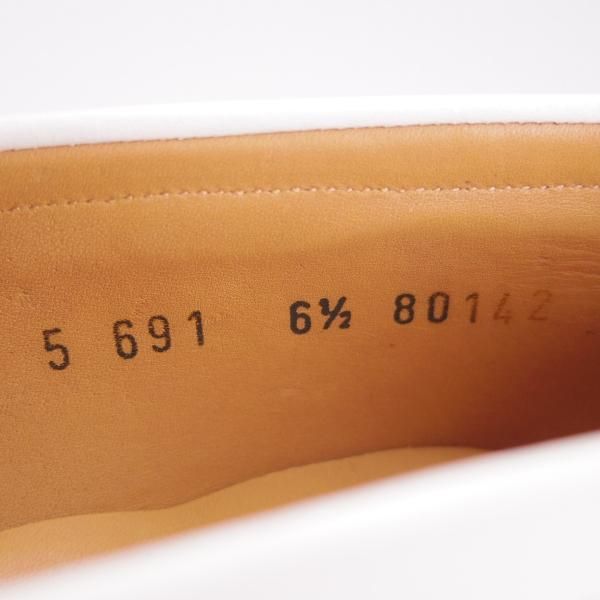 極上★(スペイン製)CARMINA/カルミナ SIZE 6.5【グッドイヤーウェルテッド製法★コインローファー/80142】カーフ/白/メンズ★g058