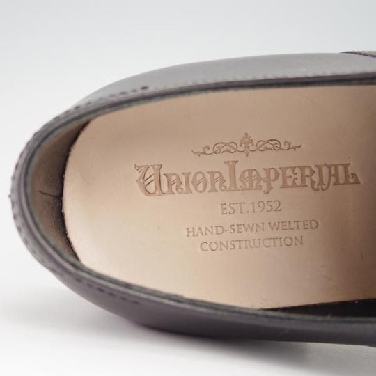 新品★ユニオンインペリアル SIZE 6【定価￥44,000-★ダイナイトソール仕様/U1701】ストレートチップ/カーフ/黒/Union Imperial★g061